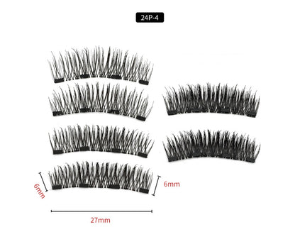 Four magnet magnet false eyelashes