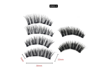 Four magnet magnet false eyelashes