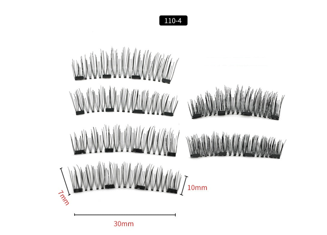 Four magnet magnet false eyelashes