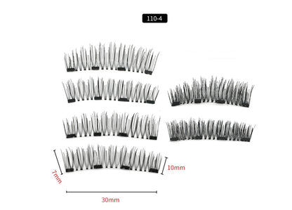 Four magnet magnet false eyelashes