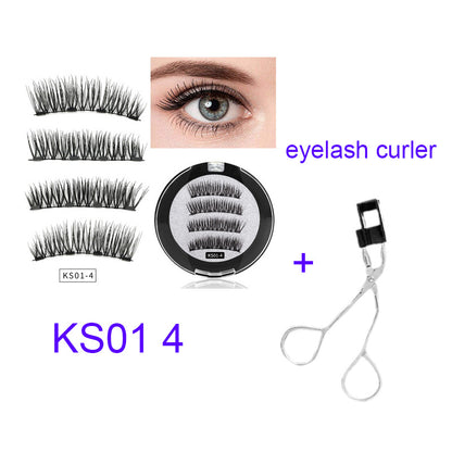 Four magnet magnet false eyelashes