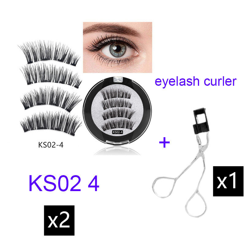 Four magnet magnet false eyelashes