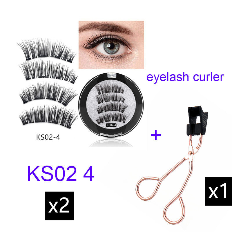 Four magnet magnet false eyelashes