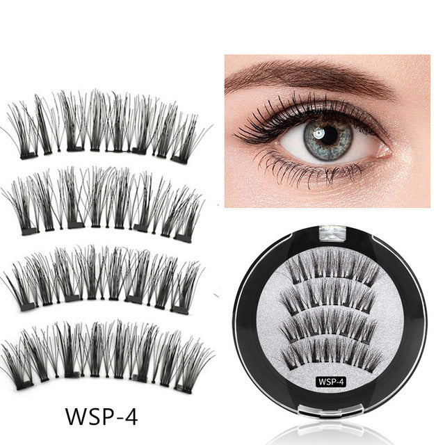 Four magnet magnet false eyelashes