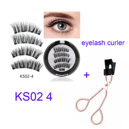 Four magnet magnet false eyelashes