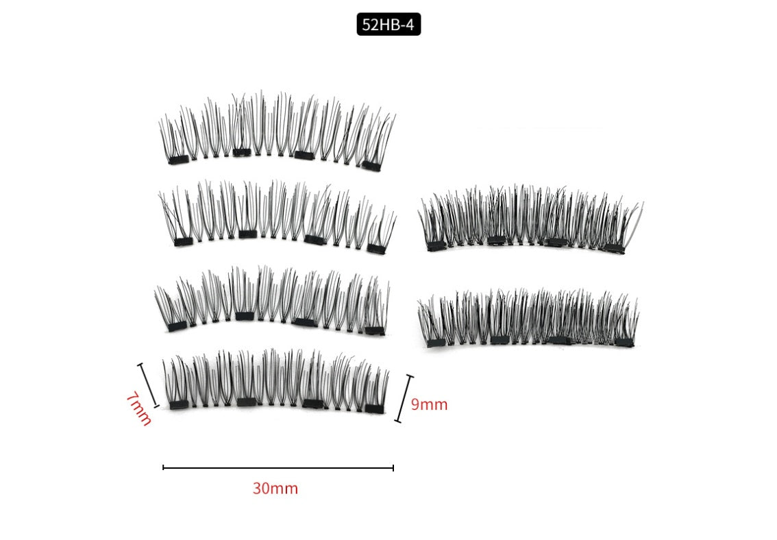 Four magnet magnet false eyelashes