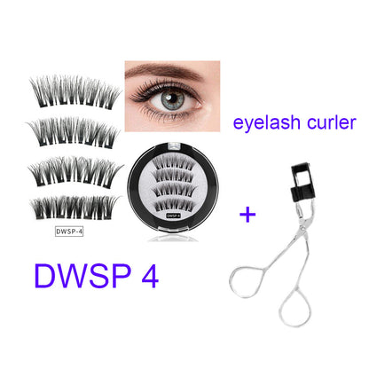 Four magnet magnet false eyelashes