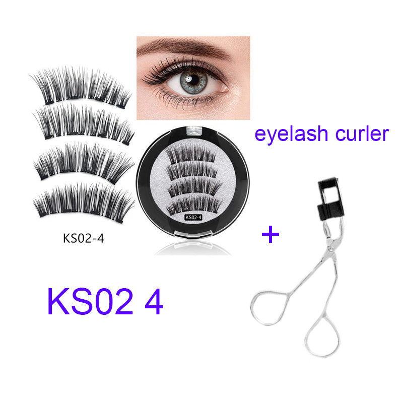 Four magnet magnet false eyelashes