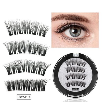 Four magnet magnet false eyelashes