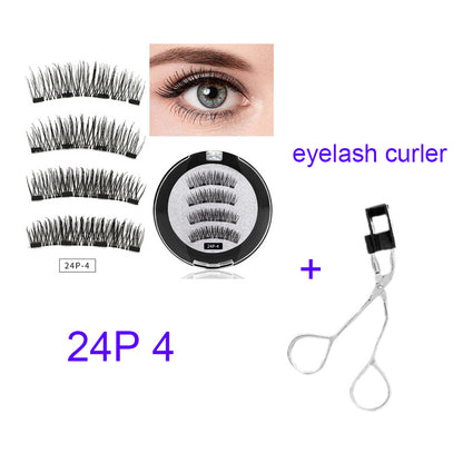 Four magnet magnet false eyelashes