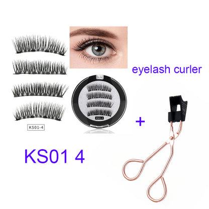 Four magnet magnet false eyelashes